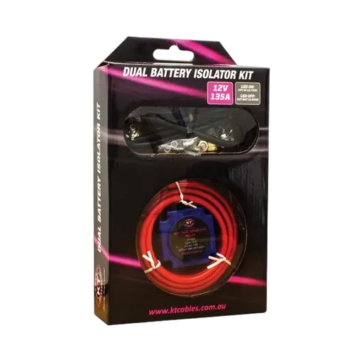 KT Accessories Dual Battery Isolator Kit, 12V/135Amp