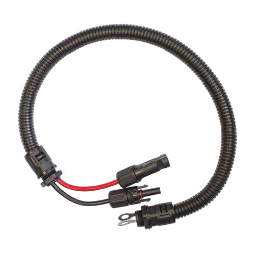 KT Accessories 600mm Solar Lead, Male & Female Connectors To 8mm Ring Terminals