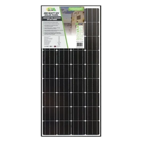 KT SOLAR 200 WATT 12V SINGLE CELL MONO-CRYSTALLINE SOLAR PANEL (1476X676X35)