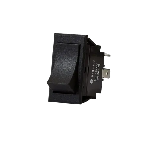 KT Accessories Plastic Rocker Switch, On/Off, Black Rectangle, 20Amps at 12V, 10Amps at 24V,
