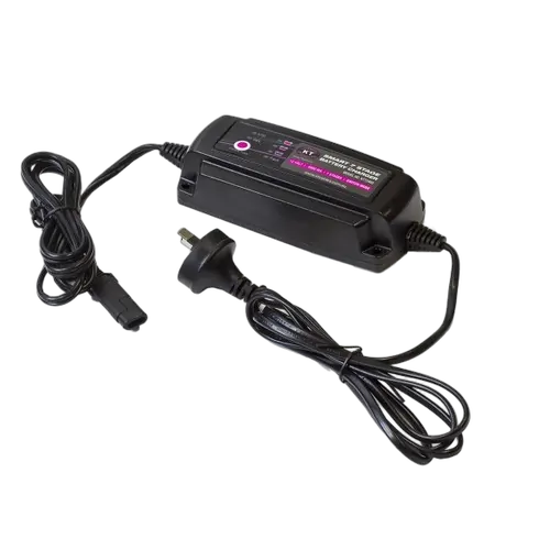 KT Accessories Battery Charger, 7 Stage, 12V, 2Amp, AGM, GEL