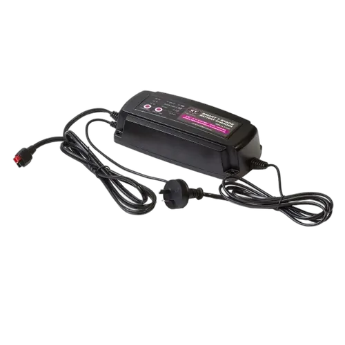 KT Accessories Battery Charger, 7 Stage, 12V, 2/4/8Amp, AGM, GEL