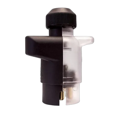 KT Accessories 7 Pin, Large Round Trailer Plug, Clear