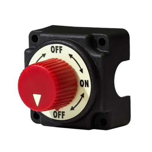 KT Accessories Battery Master Switch, Mounted, Round Knob