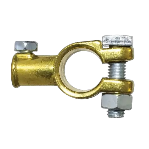 KT Accessories Battery Terminal, End Entry, Universal, Pressed Brass
