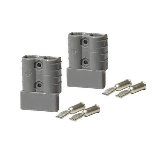 KT Accessories 50A, 12-48V Heavy Duty Connector Grey, Twin Pack