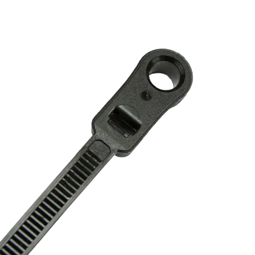 KT Accessories Mounting Head Cable Ties, UV Treated, 200mm Long x 4.8mm Wide, 100 Pack