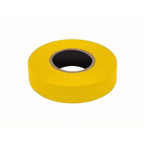 KT Accessories PVC Insulation Tape, Yellow, 19mm x 20M Roll
