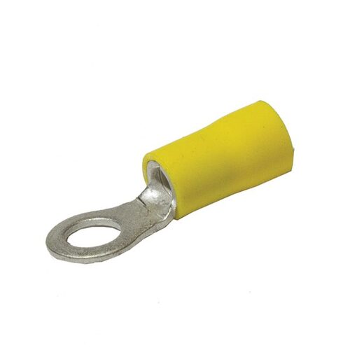 KT Accessories Terminals, Ring, Yellow, 10mm
