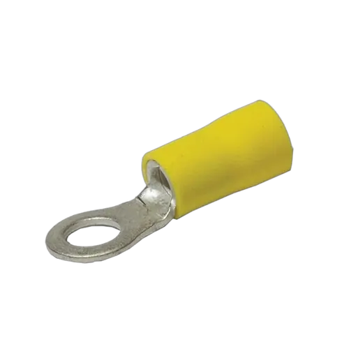 KT Accessories Terminals, Ring, Yellow, 8mm