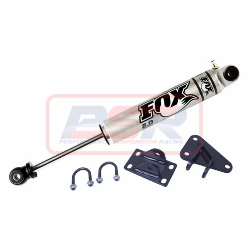 Performance Suspension Racing Fox 10" Steering Damper & Bracket Kit to suit Toyota Landcruiser 70 Series