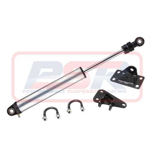 Performance Suspension Racing Radflo 10" Steering Damper & Bracket Kit to suit Toyota Landcruiser 70 Series
