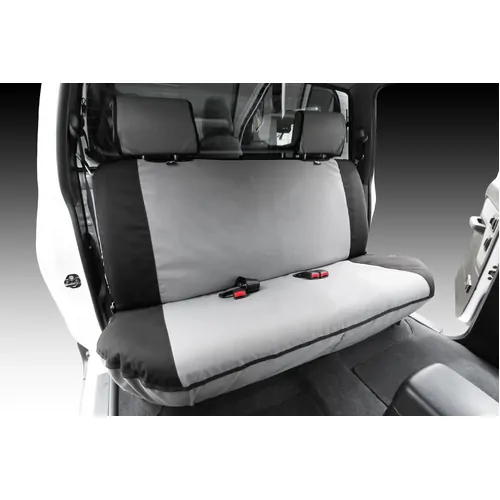 MSA Second Row Full Width Bench - MSA Premium Canvas Seat Covers To Suit Toyota Landcruiser 79 Series - Single, Dual Cab, Gx, Gxl, Workmate 08/12 To 0