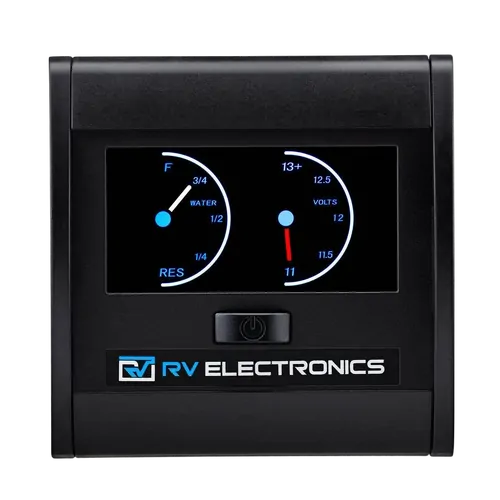 RV Electronics LCD Single Tank Water Level Indicator And Voltmeter Combination