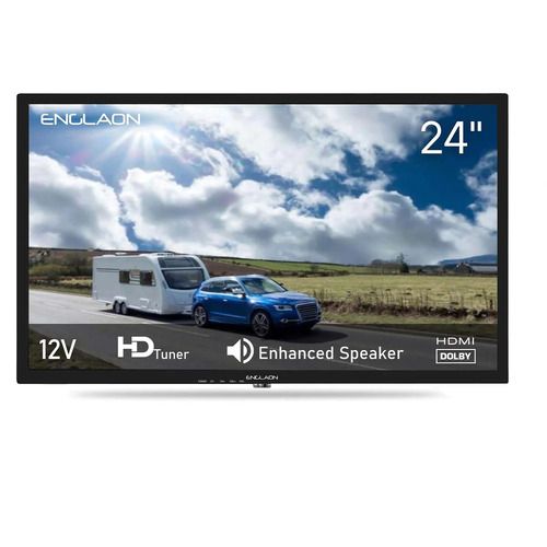ENGLAON 24" HD LED 12V TV for Caravans