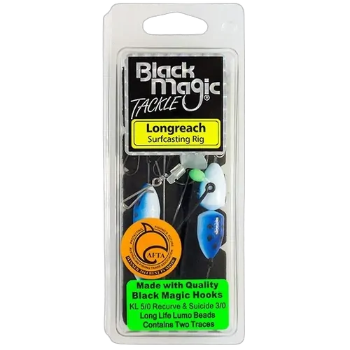 Black Magic KL/Suicide Longreach Rig -Blue/White Float