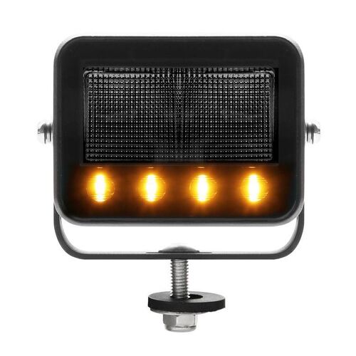 40w LED Work Light with 12W Flashing Amber Warning Lights