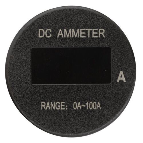 Lv Automotive Oled Dc Ammeter 0 - 100A 29Mm Diameter Rated Ip66 100A Shunt
