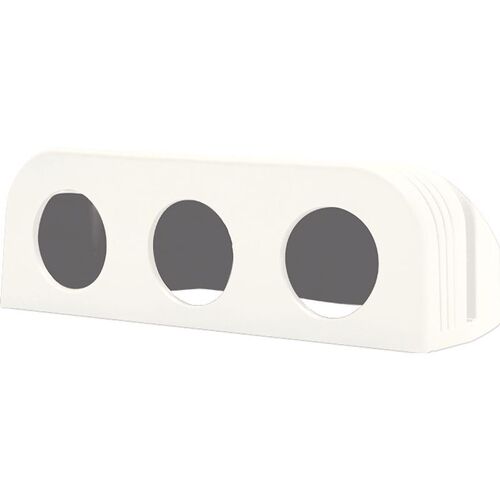 Triple Flush Mount Panel White