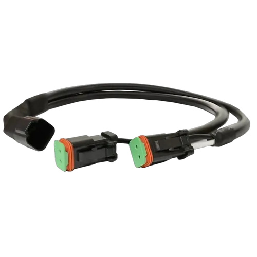 Dt Type 2 Way Splitter 13A Blk One Receptacle & Two Plugs 400Mm Cable Length Blk & Wht