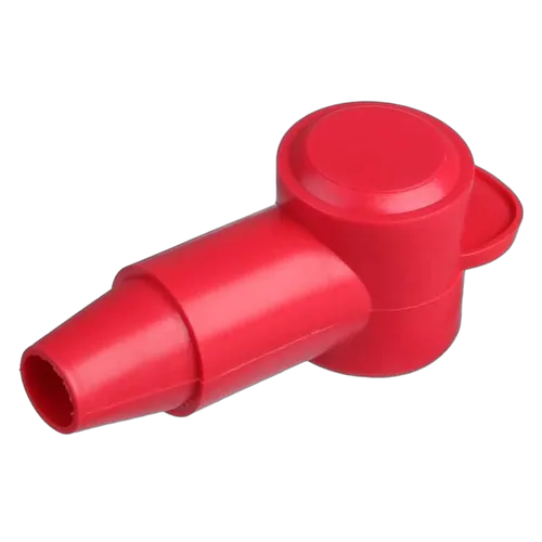 18Mm Insulator Red [5Pcs] Length 25Mm, Ring Od 18Mm Cable Size: 8B&S - 2B&S