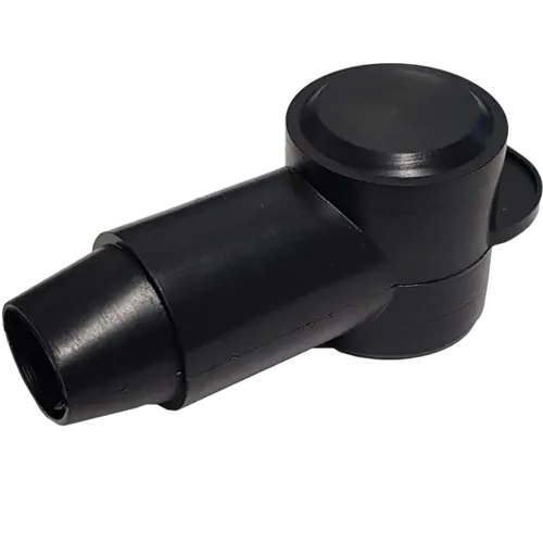 22Mm Insulator Blk [5Pcs] Length 33Mm, Ring Od 22Mm Cable Size: 2B&S - 00B&S