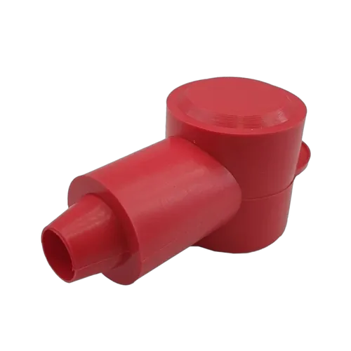 32Mm Insulator Red [5Pcs] Length 44Mm, Ring Od 32Mm Cable Size: 2B&S - 00B&S