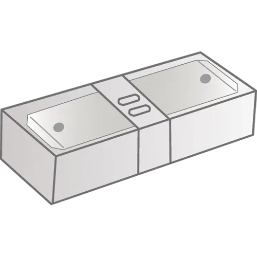 Insulated Double Blade Male Co 6.3Mm 9 Pack