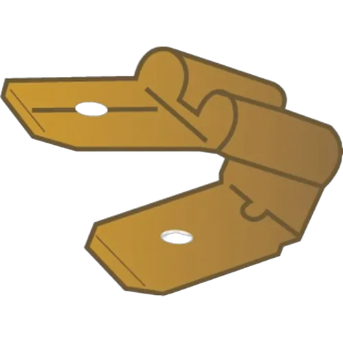 Non-Insulated 2-Way Male/Femal Connector 6.3Mm 19 Pack