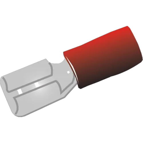 Blade Fem Terminal Red 100Pk Vinyl Insulated Suits: 2.5-3Mm Cable 6.3X0.8Mm