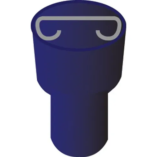 Fully Insulated Femal Blade Blue Poly Carbonate 100Pcs Suits: 4Mm Cable 6.3X0.8Mm