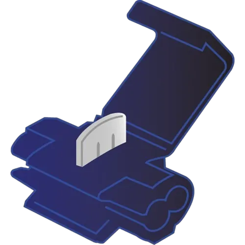 Blue 3-4Mm Wire Tap [6Pcs] 20Mm Tab Size Quick Splice