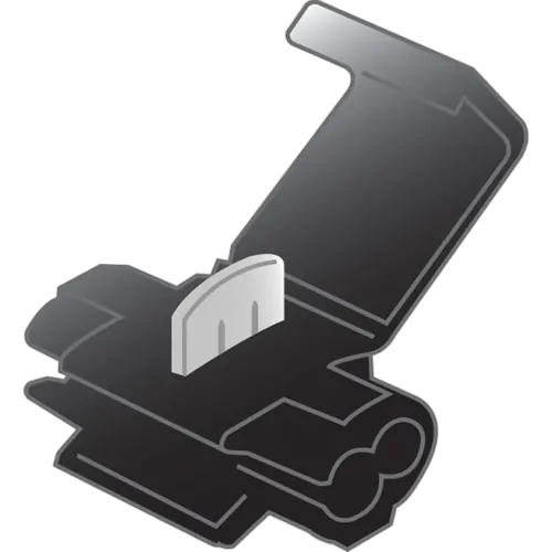 Black 4Mm Wire Tap [25Pcs] 17.5Mm Tab Size Quick Splice