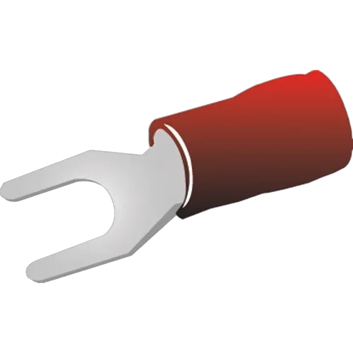 Spade Terminal Ins Red 21Pk Vinyl Insulated Suits: 2.5-3Mm Cable 5Mm