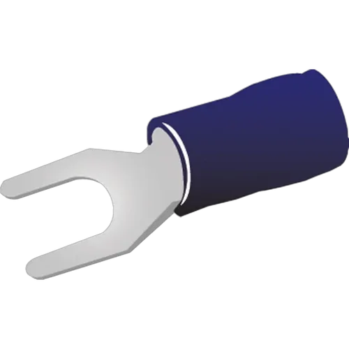 Spade Terminal Ins Blue 100Pk Vinyl Insulated Suits: 4Mm Cable 4.3Mm