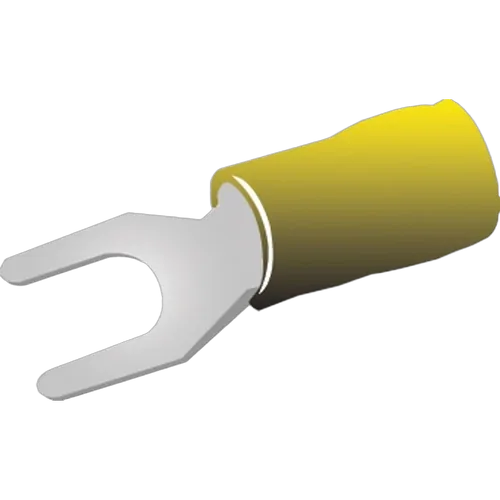 Insulated Spade Terminal Yellow 5.3Mm 16 Pack