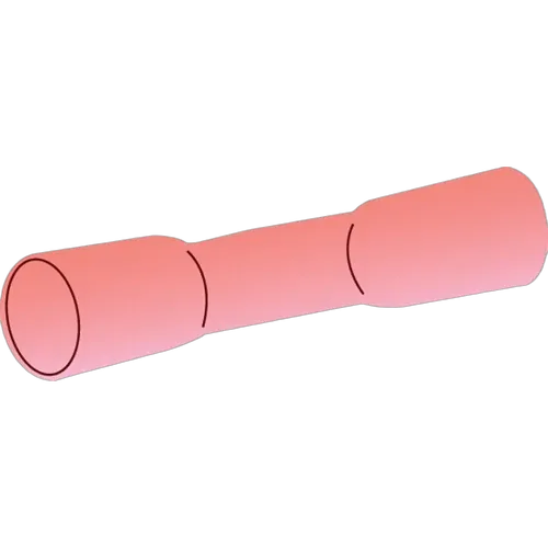 Heat Shrinkable Crimp Terminal Cable Joiner Red 2.5 - 3Mm 50 Pack