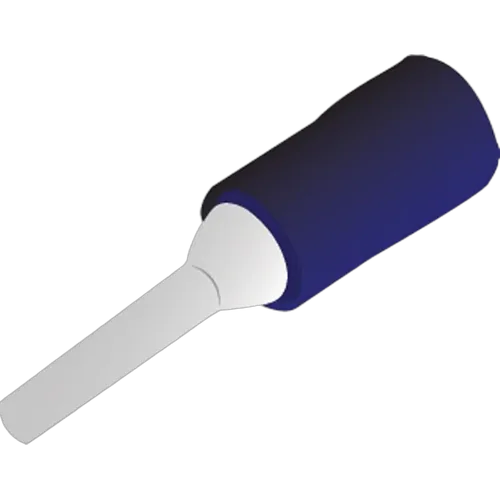 Pin Terminal Ins Blue 25Pk Vinyl Insulated Suits: 4Mm Cable