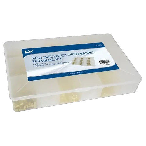 Non Ins. Terminal Kit 550Pcs Includes 100X Clear Pvc Covers