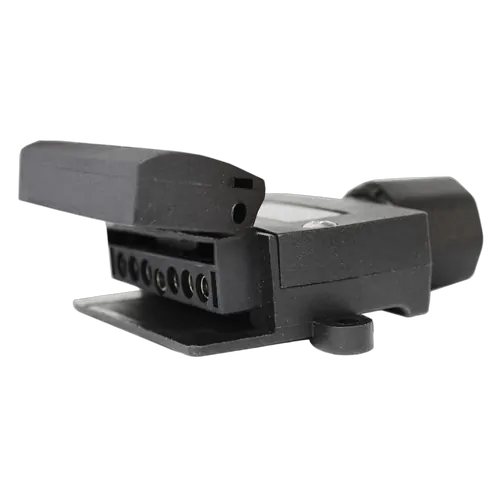 7 Pin Flat Trailer Socket [Ea] Nickel Plated Terminals Screw Nut S/S Screws