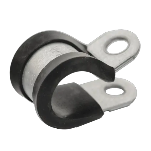 13Mm Cable Clamp [Pack Of 100] Width 15Mm Hole Size 6.4Mm Epdm Rubber Mild Steel