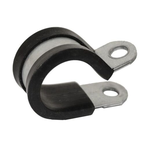 22Mm Cable Clamp [Pack Of 100] Width 15Mm Hole Size 6.4Mm Epdm Rubber Mild Steel