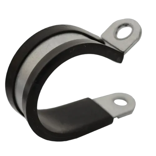 45Mm Cable Clamp [Pack Of 10] Width 15Mm Hole Size 6.4Mm Epdm Rubber Mild Steel