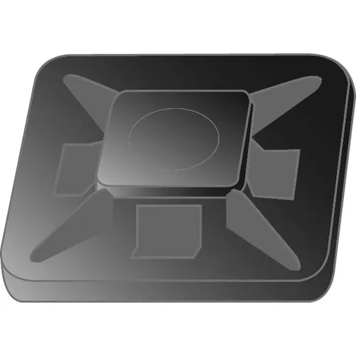 Cable Tie Mount Blk 28X28Mm 100 Pack