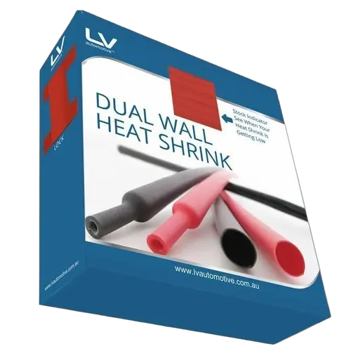 6.4Mm D/Wall Red H/Shrink 7M In Dispenser Box With Lock Adhesive Lined Ratio 3:1