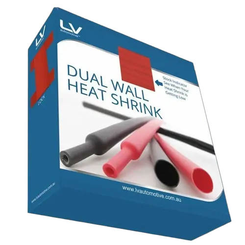 25.4Mm D/Wall Red H/Shrink 3M In Dispenser Box With Lock Adhesive Lined Ratio 3:1