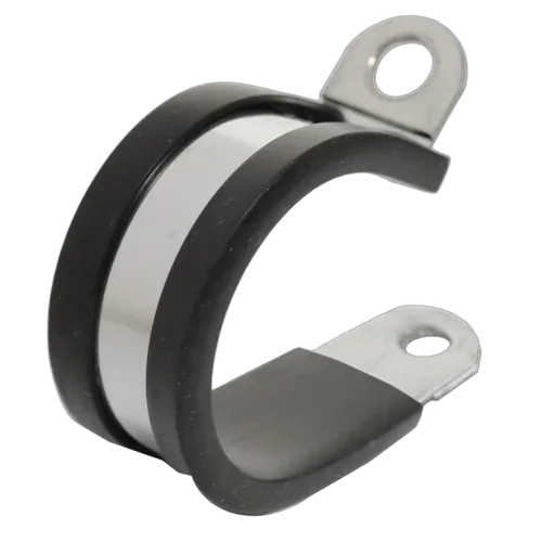 29Mm S/S Cable Clamp [10Pcs] Width 15Mm Hole Size 6.4Mm Epdm Rubber Stainless Steel