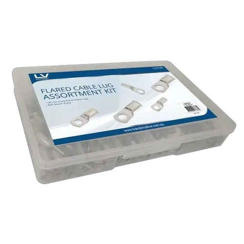 Cable Lug Assortment 165Pcs Bell Mouth Entry