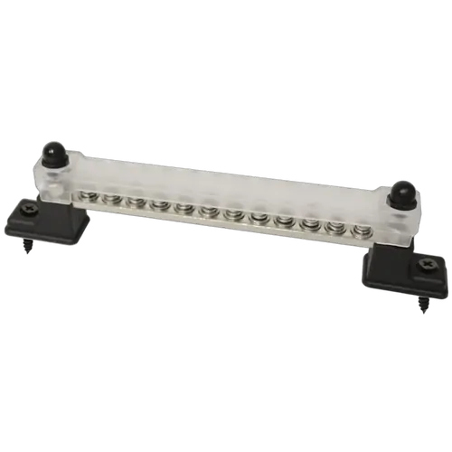 48V 150A M6 Busbar 12 Way Transparent Cover & Stud Cover