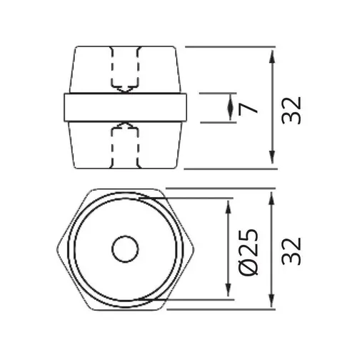 30Mm Red Standoff Insulator[2]